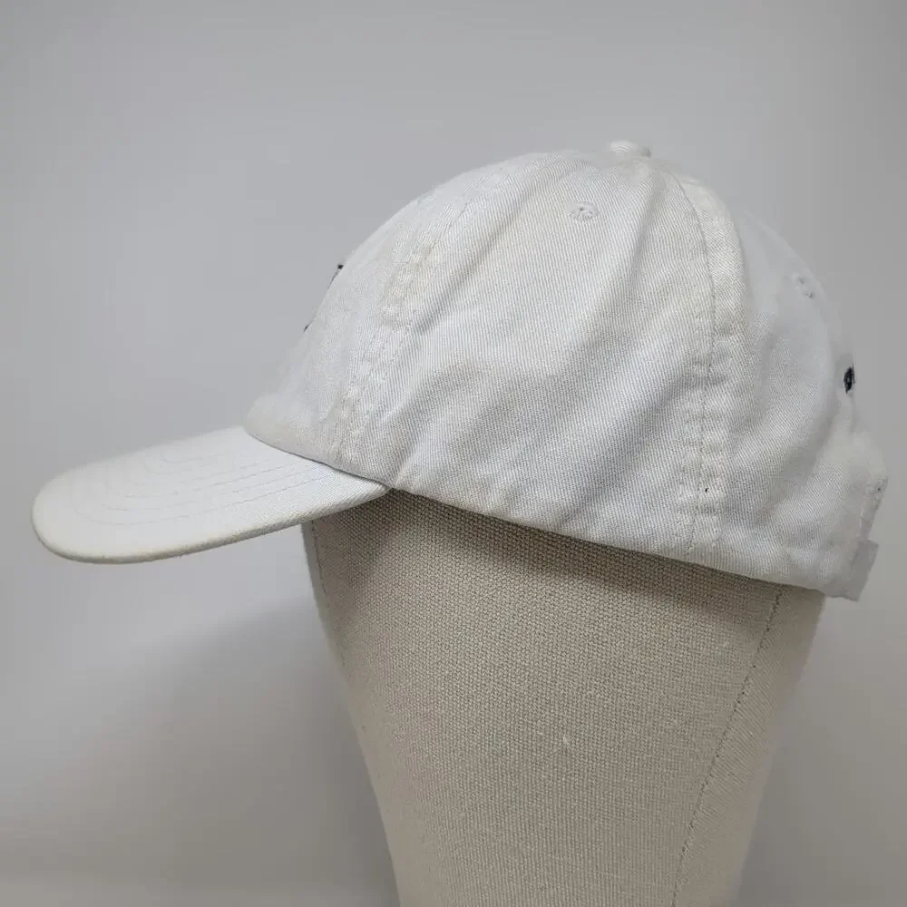 White Baseball Cap One Size USTA League 2010 Team Captain Tennis Sports Logo Hat